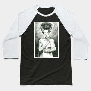 Bride of Frankenstein Baseball T-Shirt